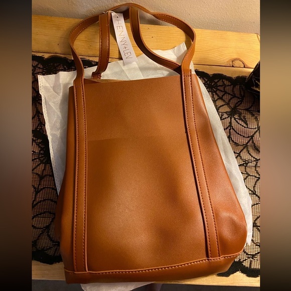 Henny & Lev - Danielle Tote Bag in Cognac new - Picture 4 of 5